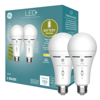 GE Rechargeable Battery Backup Light Bulbs