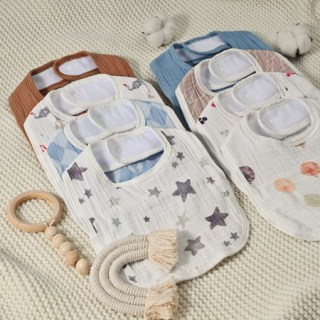 Gllquen Baby Muslin Cotton Cloth Bibs