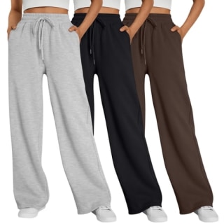 Sunbs Wide Leg Sweatpants (3 Pack)