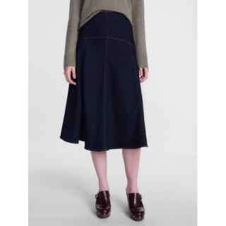 Scenario Flare Denim Skirt