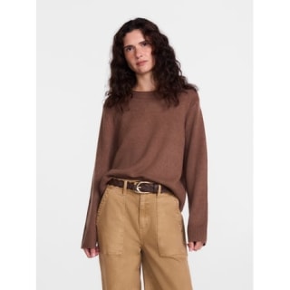 Scenario Cozy Crewneck Sweater with Long Sleeves