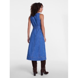 Scenario Sleeveless Denim Midi Dress