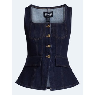 Scoop Denim Corset Top