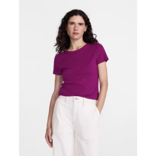 Scenario Rib Tee with Short Sleeves