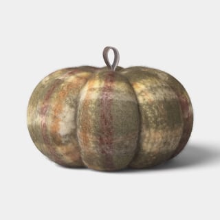 Threshold Faux Mohair Pumpkin-Shaped Throw Pillow