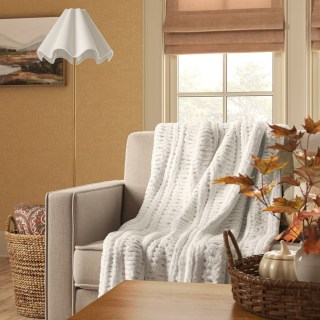 Threshold Chunky Chenille Rib Knit Throw
