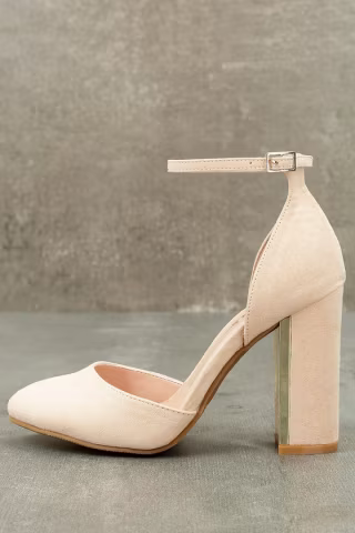 Lulus Suede Ankle Strap Heels