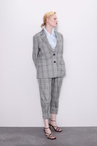 Plaid Blazer