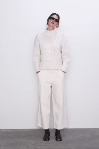 Textured Knit Sweater