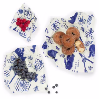 ASSORTED Set of 3 Sizes (S, M, L) -- Bees + Bears Print
