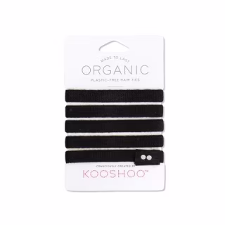 ORGANIC HAIR TIES black