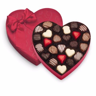 See's Candies Satin Truffle Heart