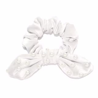 Lele Sadoughi Ivory Pearl Scrunchie