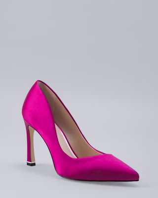 White House Black Market Satin Pumps