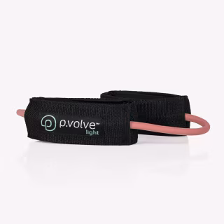 light ankle band - peach