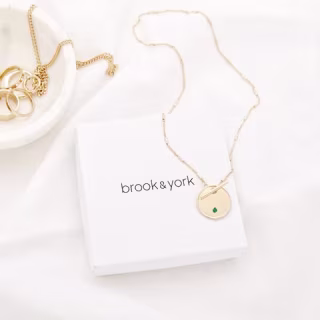Brook & York Grace Birthstone Toggle Necklace