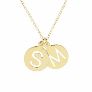 Brook & York Halsey Two Initial Pendant