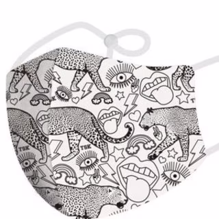 The Sis Kiss Color Me Kids Face Mask