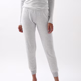 Shabby Chic Grey Stripe Jogger Pant
