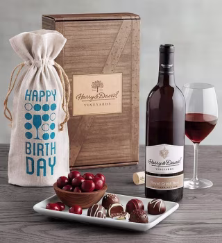 Deluxe Happy Birthday Wine Gift