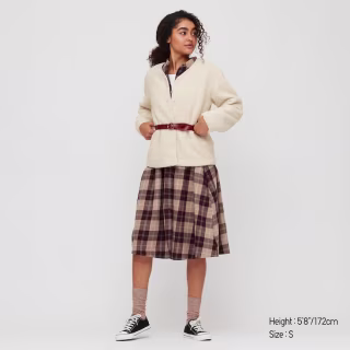 Uniqlo Pile-Lined Crew Neck Cardigan