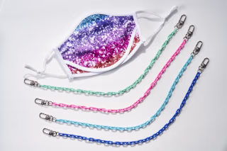 BOY MEETS GIRL(R) x Pretty Connected: "Dylan" Kids + Adult Face Mask Chain Strap