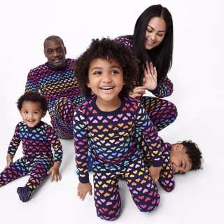 Organic Kids Sunburst Heart Pj Top