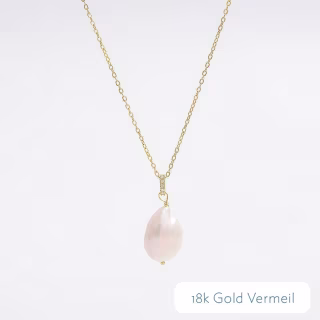 Mother of Pearl Droplet Necklace