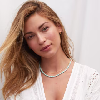 Parker Gem Necklace (Turquoise)