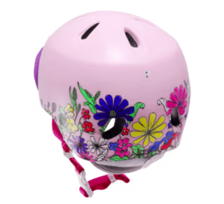 BERN, Kid's Nina Helmet with Flip Visor, Pink Floral, Small/Medium