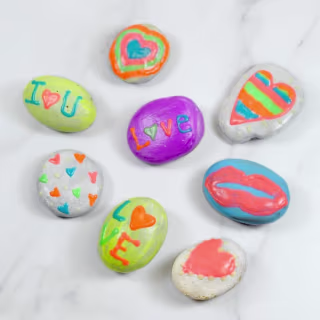 Creativity for Kids Glow In The Dark Rock Painting Kit - Paint 10 Rocks with Water Resistant Glow Paint - Crafts for Kids