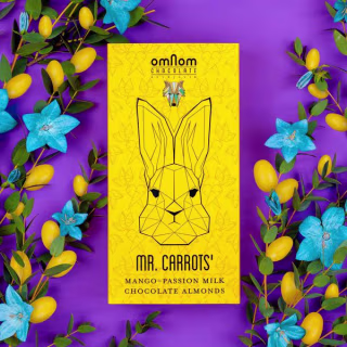 Mr. Carrot's Mango-Passion Milk Chocolate Almonds