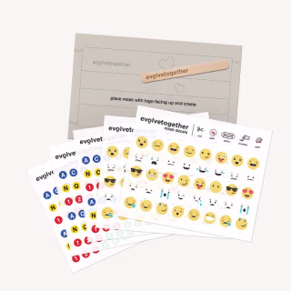 Evolvetogether Emoji &amp; Alphabet Decals