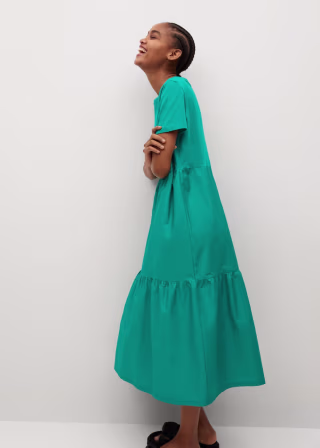 Mango Frill Cotton Dress