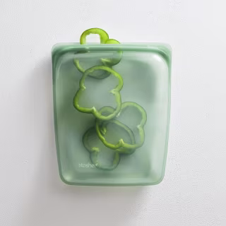 Stasher Platinum Silicone Food Grade Reusable Storage Bag, Aqua (1/2 Gallon) | Reduce Single-Use Plastic | Cook, Store, Sous Vide, or Freeze | Leakproof, Dishwasher-Safe, Eco-friendly, Non-Toxic