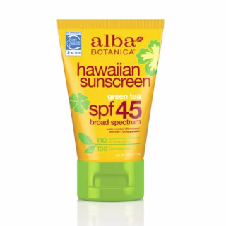Alba Botanica Aloe Vera Hawaiian SPF 45 Sunscreen, 4 oz.