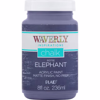 Waverly Inspirations 60711E Chalk Paint, Ultra Matte, Elephant, 8 fl oz