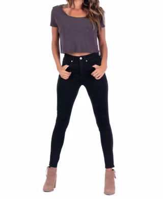 REVTOWN HIGH-RISE SKINNY JEANS Jet Black