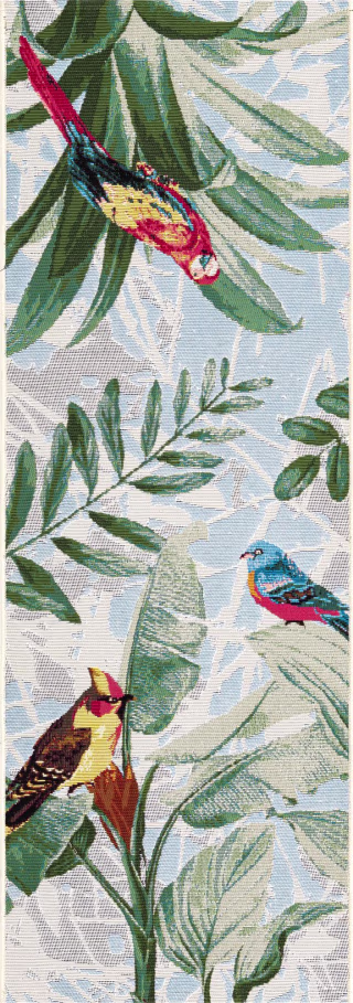2' x 6' Outdoor Botanical Runner Rug