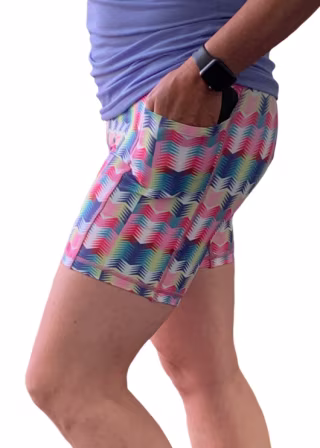 Geo Print 5 inch Pocket short
