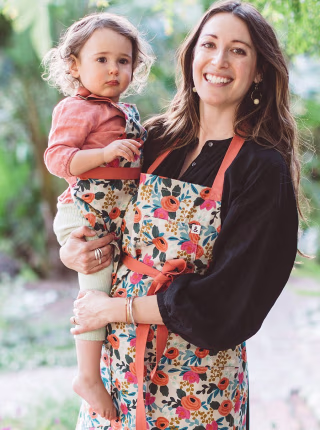 H&B x Rifle Paper Co. Adult & Kids Apron Set