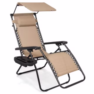 Best Choice Products Folding Zero Gravity Recliner Patio Lounge Chair