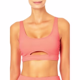 Time and Tru Peek-a-boo Swim Top