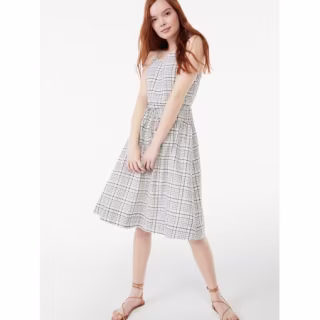 Free Assembly Women's Strappy Tiered Midi Dress