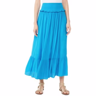 Scoop Women's Tiered Maxi Skirt
