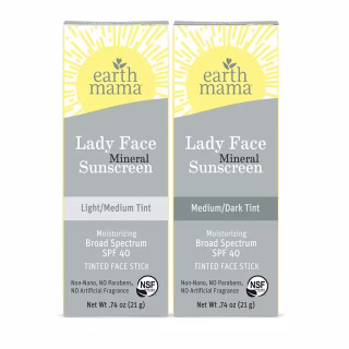 Lady Face(TM) Mineral Sunscreen Face Stick SPF 40