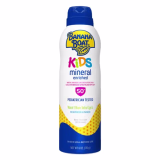 Banana Boat Kids Mineral Enriched Sunscreen Spray SPF 50+, 6 oz