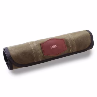 Waxed Canvas Fishing Lure Caddy. Best Father's Day fishing gifts 2021.