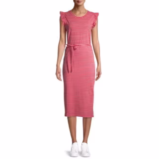 Time and Tru Ruffle Sleeve Dress