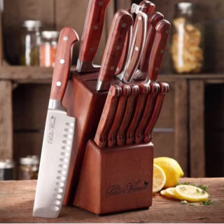 The Pioneer Woman Rustic 14-Piece Cutlery Knife Block Set